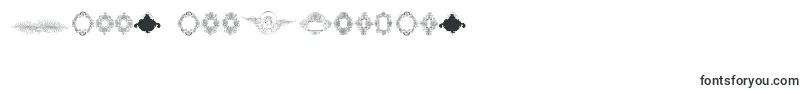 Czcionka Rough Calligraphic Frames – czcionki Z jubileuszem